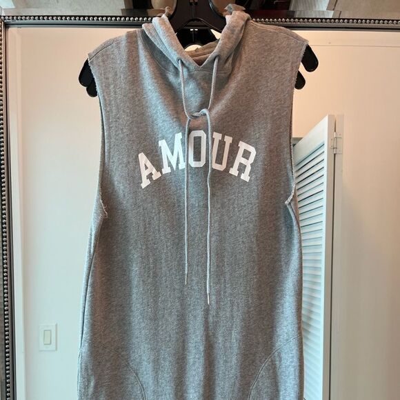 Zadig & Voltaire “AMOUR” Hooded Sweatshirt Dress - Picture 3 of 5
